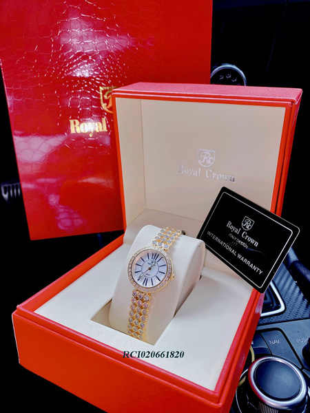 RCI020661820-royal-crown-đá-màu-vàng,-trắng,-hồng-(1) Đồng hồ Royal Crown RC8648 nữ dây đính đá xoàn