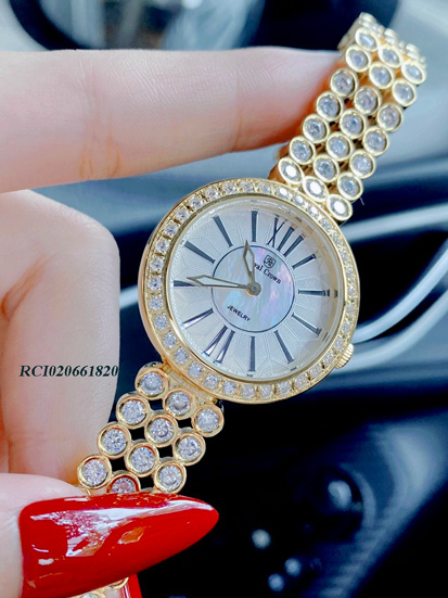 RCI020661820-royal-crown-đá-màu-vàng,-trắng,-hồng-(2) Đồng hồ Royal Crown RC8648 nữ dây màu vàng đính đá xoàn