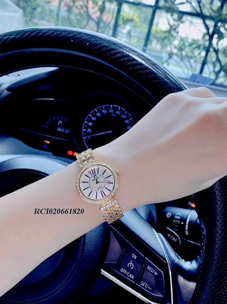 RCI020661820-royal-crown-đá-màu-vàng,-trắng,-hồng-(3) Đồng hồ Royal Crown RC8648 nữ dây màu vàng đính đá xoàn