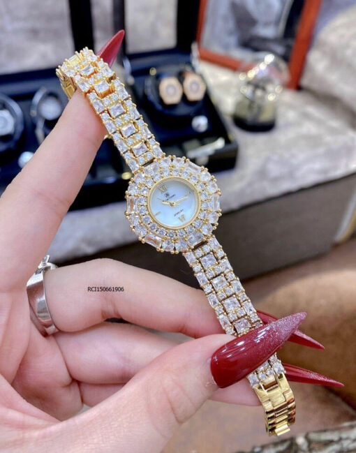RCI150661906-ROYAL-CROWN-NỮ-ĐÍNH-ĐÁ-(15) Đồng hồ Royal Crown nữ dây đá viền đá vàng xoàn Mỹ cao cấp