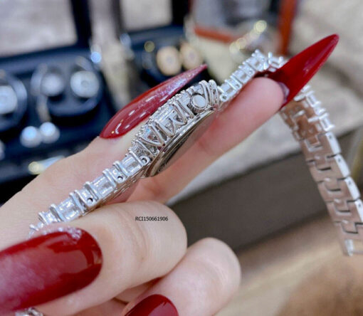 RCI150661906-ROYAL-CROWN-NỮ-ĐÍNH-ĐÁ-(8) Đồng hồ Royal Crown nữ dây đá viền đá bạc xoàn Mỹ cao cấp