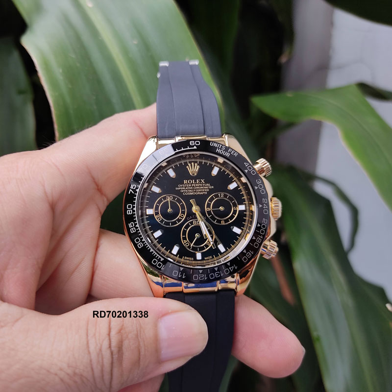 Đồng Hồ Rolex Nam máy pin nhật dây cao su giá rẻ Đồng Hồ Rolex Nam máy pin nhật dây cao su giá rẻ