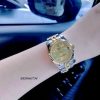 Đồng Hồ Rolex nữ Datejust viền trơn dây demi thép không gỉ máy pin Nhật