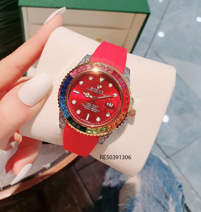 re50391306-rolex-8 Đồng Hồ Rolex Oyster nam dây cao su đỏ cao cấp giá rẻ