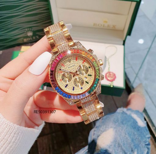Đồng Hồ Rolex Oyster nam đính full đá cao cấp