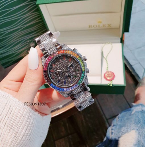 Đồng Hồ Rolex Oyster nam đính full đá cao cấp