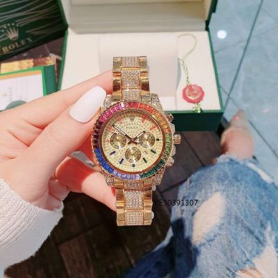 Đồng Hồ Rolex Oyster nam đính full đá cao cấp