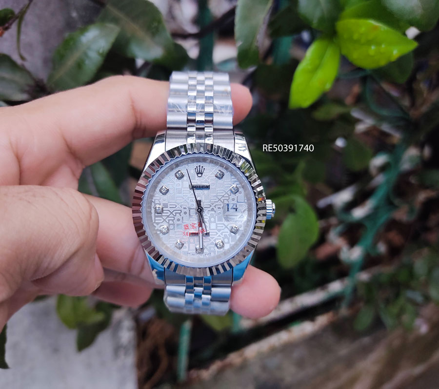 Đồng Hồ Nam Rolex máy nhật mặt 3D dây thép không gỉ cao cấp