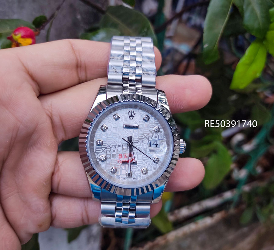 Đồng Hồ Nam Rolex máy nhật mặt 3D dây thép không gỉ cao cấp