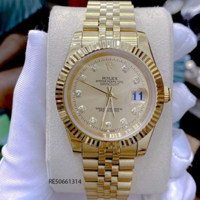 Đồng Hồ Cặp Rolex DATEJUST dây mạ vàng cao cấp