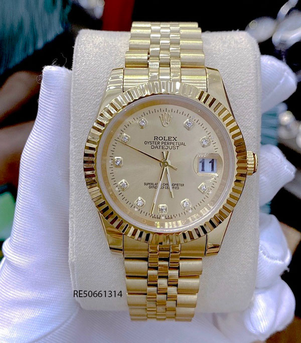 Đồng Hồ Cặp Rolex DATEJUST dây mạ vàng cao cấp