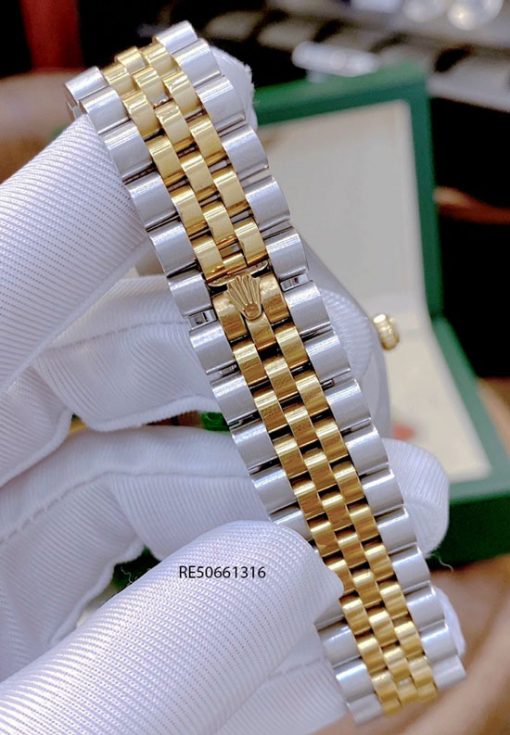 RE50661316-rolex-(7) Đồng Hồ Cặp Rolex DATEJUST Nam cơ demi trắng cao cấp giá rẻ