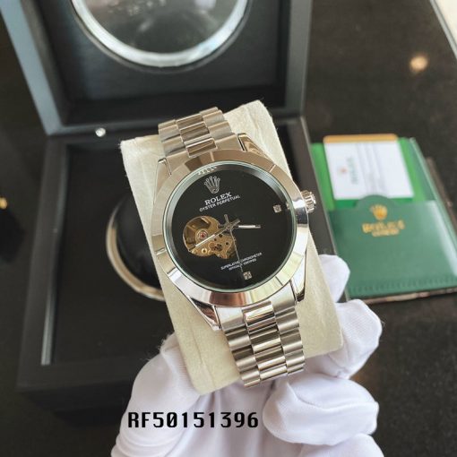 RF50151396-Bac-Den-4-Dong-ho-rolex-co-trung-cap Đồng Hồ nam Rolex oyster chạy cơ tự động trung cấp dây thép không gỉ
