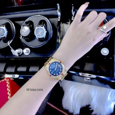 Đồng Hồ Rolex lady Datejust mặt đính đá dây vàng