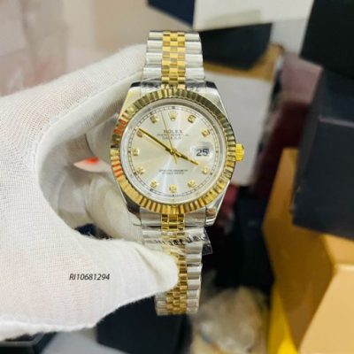 Đồng hồ Rolex nam chạy cơ Automatic dây kim loại mạ vàng