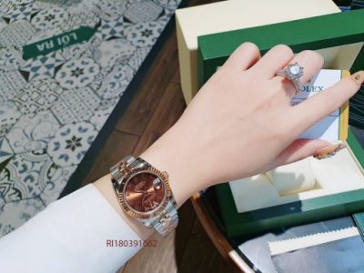 Đồng Hồ Nữ Rolex Oyster Automatic viền trơn cao cấp