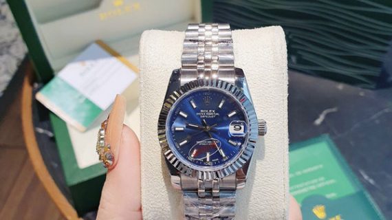 Đồng Hồ Nữ Rolex Oyster Automatic viền trơn cao cấp