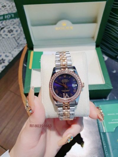 Đồng Hồ Rolex Lady Datejust máy cơ Automatic mặt xanh lá