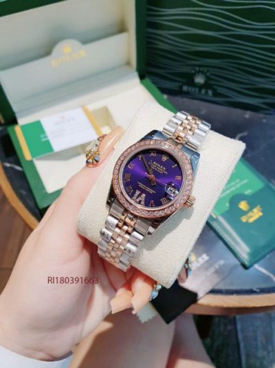 Đồng Hồ Rolex Lady Datejust máy cơ Automatic mặt xanh