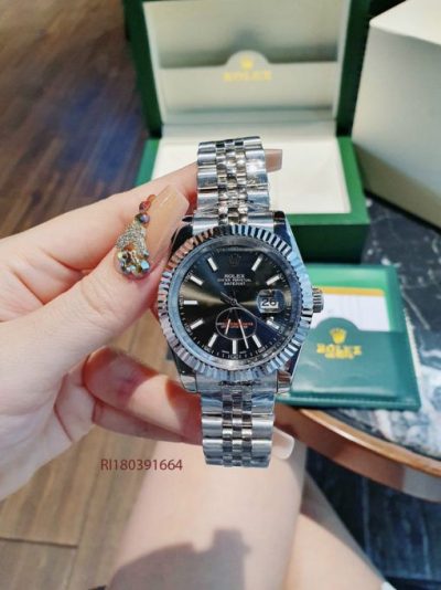 Đồng Hồ Cặp Rolex Datejust máy cơ Automatic viền trơn cao cấp