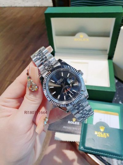 Đồng Hồ Cặp Rolex Datejust máy cơ Automatic viền trơn cao cấp