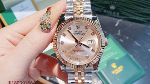 Đồng Hồ Cặp Rolex Datejust máy cơ Automatic viền trơn cao cấp