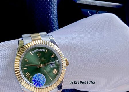 Đồng Hồ Nam Rolex Lady Datejust máy cơ Automatic dây demi mặt xanh