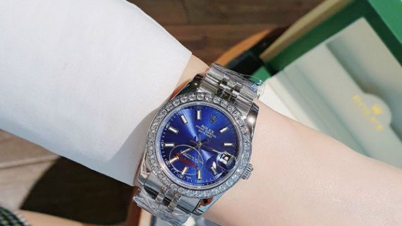 Đồng Hồ Cặp Rolex Datejust máy cơ Automatic viền đính đá cao cấp