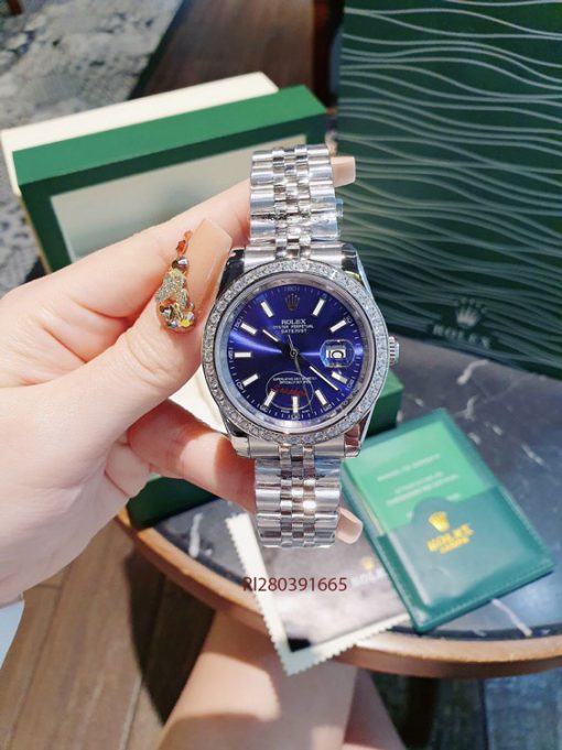 RI280391665-rolex-(7) Đồng Hồ Cặp Rolex Datejust máy cơ Automatic viền đính đá cao cấp