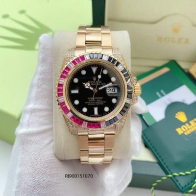 Rolex Oyster Perpetual Date Máy cơ cao cấp mạ vàng