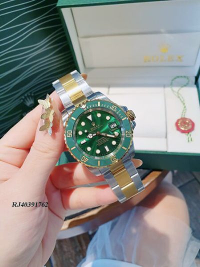 Đồng hồ Rolex Nam Submariner Demi Automatic mặt xanh cao cấp