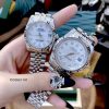 Đồng hồ cặp Rolex máy cơ nam, nữ dây thép không gỉ mẫu 2021