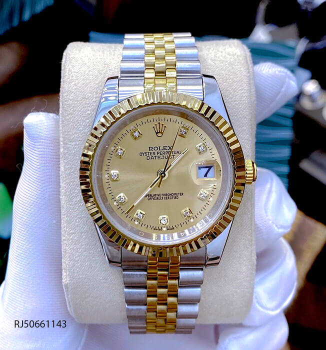 ng h Rolex DATEJUST c nam d y demi th p kh ng g Star Watch 6789