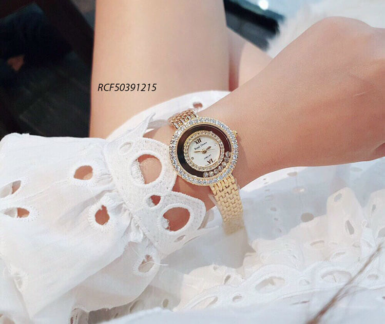 Đồng hồ Royal Crown nữ viền đính đá cao cấp