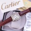 đồng hồ cartier nữ đẹp dây da mặt vuông giá rẻ tại tphcm