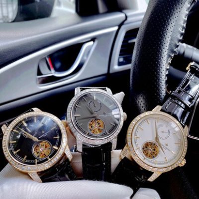 Đồng hồ nam Vacheron Constantin Patrimony automatic viền đá cao cấp