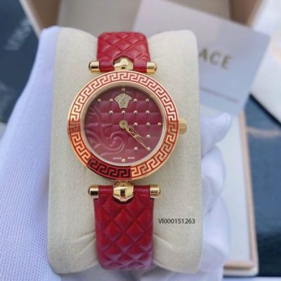 đồng hồ versace nữ dây da hồng