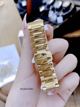 Đồng hồ Versace nữ mặt vuông dây kim loại cao cấp