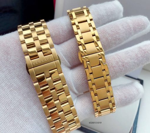 VI200151019-Versace-vang-xanh-15 Đồng hồ cặp Versace Daphnis dây Demi vàng mạ PVD