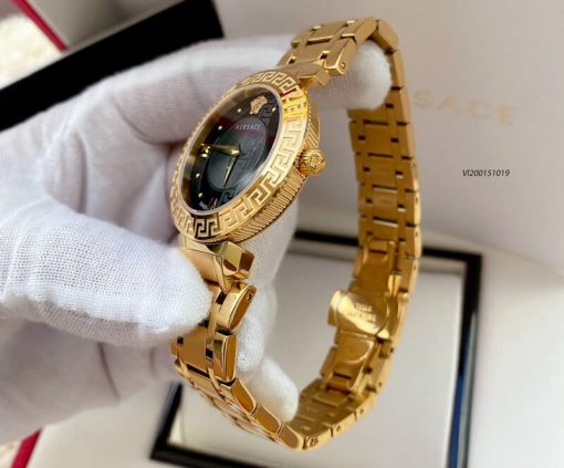 VI200151019-Versace-vang-xanh-4 Đồng hồ cặp Versace Daphnis dây Demi vàng mạ PVD
