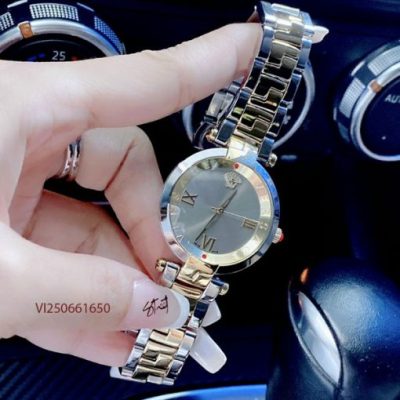 Đồng Hồ nữ Versace Revive dây demi mặt xám like auth