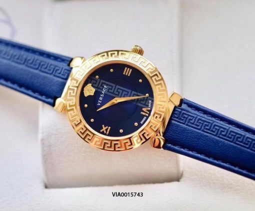 Đồng hồ Versace nữ dây da xanh cao cấp