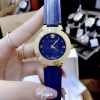 đồng hồ versace nữ dây da xanh
