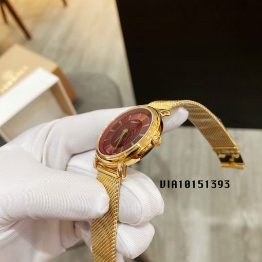 Đồng hồ Versace V-Circle Medusa 2021 dây lưới không gỉ