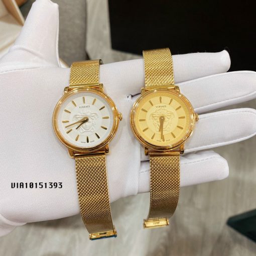 Đồng hồ Versace V-Circle Medusa 2021 dây lưới không gỉ