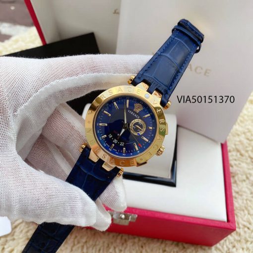 VIA50151370-8-Dong-ho-nam-versace-V-Race-day-da-cao-cap Đồng Hồ Cặp Versace Versace V-Race và Daphnis dây da màu xanh cao cấp