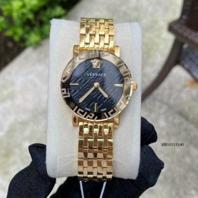 Đồng hồ nữ Versace Greca Glass 2021 dây thép không gỉ mạ pvd