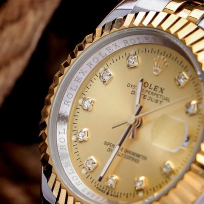 Đồng Hồ Nam Nữ Rolex DATEJUST máy Pin Nhật dây demi mặt vàng cao cấp